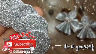 DIY Christmas angel ornamentfoam angel angel craft 2022 [upl. by Arriaes]