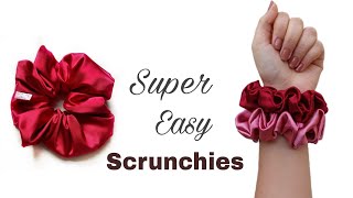 How to make a scrunchies  diy scrunchies tutorial [upl. by Nerral]