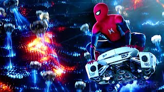 SpiderMan VS The Drone Army  SpiderMan Far From Home  CLIP 🔥 4K [upl. by Nehtiek]