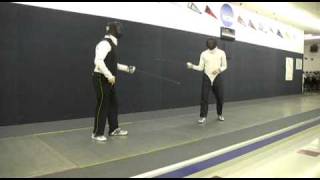 Epee Footwork Part 2  The Check Back [upl. by Lyudmila827]