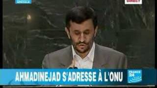 1Ahmadinejad sadresse à lONU 12 en français [upl. by Eelirrem]