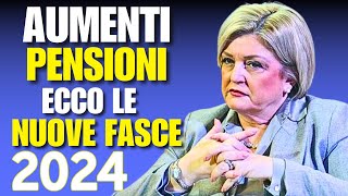 RIVOLUZIONE PENSIONI 2024 RIVELATE LE NUOVE FASCE [upl. by Ennyroc]