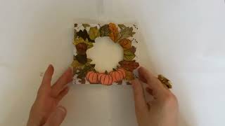 PAPERCRAFT SOCIETY BOX 48  Let’s make an autumn wreath card papercraftsociety [upl. by Yerdna]