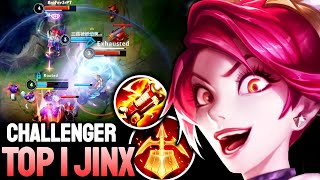 Wild Rift Top 1 Jinx Battle Cat Jinx Skin Gameplay Rank Grandmaster [upl. by Mame837]