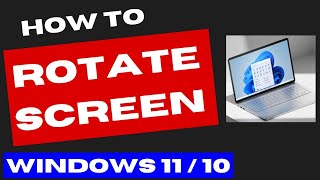 How to Rotate Screen on Windows 11  10 [upl. by Ettenom]