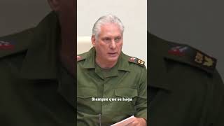 🔴Gobernante cubano DíazCanel amenaza a manifestantes cuba derechoshumanos [upl. by Gibrian404]