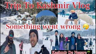 Kashmir Ch 1414 Feet ⛄️Paye 😱 Snow Car 🚗 Slip Hogi Baraf ch😰 Accident In Snow youtube snow [upl. by Tamera]