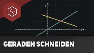 Geraden schneiden – Lineare Funktionen [upl. by Lejna]