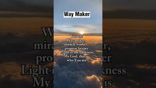 Way Maker Lyrics prayer viralvideo motivation praiseandworship worshipmusic worshipsongs [upl. by Ocsinarf]