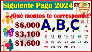 🤑SIGUIENTE PAGO DE LAS PENSIONES DEL BIENESTAR 2024🥳 [upl. by Domela118]