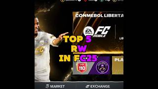 TOP 5 RW 😲🔥 eafc24 fifamobile fifa fifa23 eafc shorts [upl. by Haland]