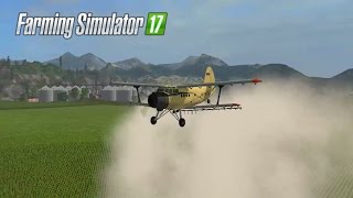 Farming Simulator 17 29  Fumigando con avioneta  Nuevo mapa Caucasus [upl. by Soisatsana]