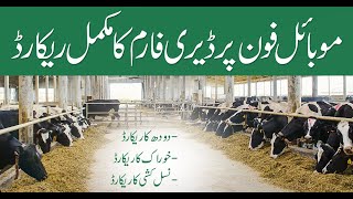 Best Dairy Farm Record management System on Mobile PhoneComputer  ایکسل شیٹ پر ڈیری فارم ریکارڈ [upl. by Eiramnaej641]