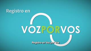 Tutorial Registro en sistema informático “Voz por Vos” [upl. by Durrell]