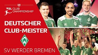 SV Werder Bremen ist erster deutscher CLUBMEISTER im eFootball  VBL Club Championship 2019 [upl. by Seward864]