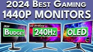 Best 1440p Gaming Monitor 2024  Budget 240Hz amp OLED 1440p Gaming Monitors [upl. by Adnahsam906]