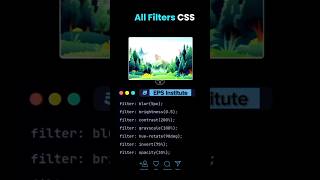 quotMaster All CSS Filters in Minutes  Enhance Your Web Design Skillsquot©odingshorts [upl. by Redford]