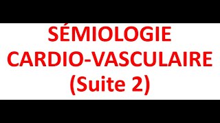 Semiologie Cardiaque  Examen clinique FMPC [upl. by Sadella]