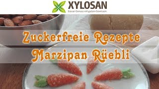 Oster Rezept Zuckerfreie Marzipan Karotten mit Xylit Birkenzucker [upl. by Hak]