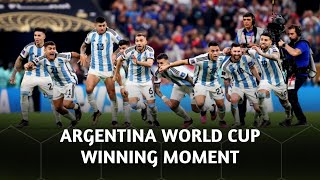 Argentina vs France  Penalty Shootout  World Cup Winning Moment  Argentina  FIFA World Cup 2022 [upl. by Aeuhsoj]