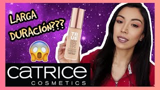 CATRICE  TRUE SKIN FOUNDATION  DE LARGA DURACIÓN  PONGÁMOSLO A PRUEBA [upl. by Mani913]