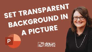 Set Transparent Background for a Picture in Microsoft PowerPoint [upl. by Anaujait]