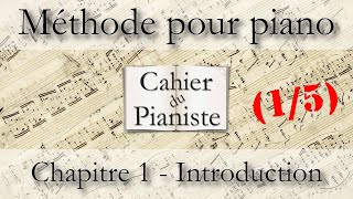 111 Apprendre le piano  Méthode du cahier du pianiste  Chapitre 1  Introduction 15 [upl. by Enalb]