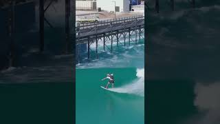 Skydiver Lands Into Surfing A Wave  Skydive Dubai  Surfing  Thrill  Action  Stunt  Air [upl. by Kriss]