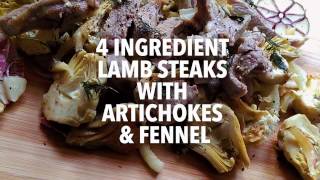 Easy 4ingredient lamb steak salad  Healthy lamb recipe [upl. by Bush]