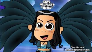 Chibi Wrestlers Music  Melina Theme Chibified WWE Parody [upl. by Tyne]