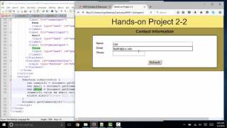 JavaScript Web Warrior textbook Chapter 2 Hands on Project 22 debrief [upl. by Denis]