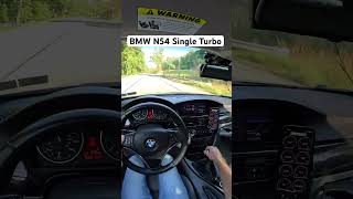 BMW N54 Single Turbo featuring misfire😂 [upl. by Seuqirdor]