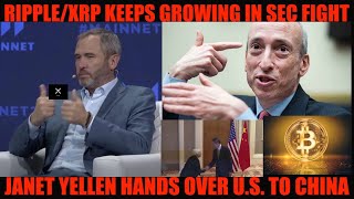 WATCH OUT RIPPLEXRP KEEPS GROWING IN SEC FIGHT JANET YELLEN HANDS OVER US TO CHINA [upl. by Woodall]