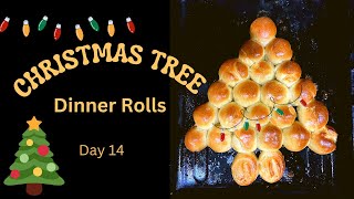 Christmas Tree Dinner rolls  All I Want For Christmas Day 14 [upl. by Salocin597]