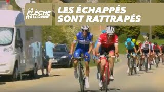 Les échappés sont rattrapés  La Flèche Wallonne 2018 [upl. by Einnaf]