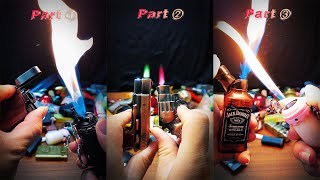 Very exciting lighter PK series Beautiful flame display NO2part 13flame lighter matches [upl. by Cindra6]