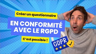 Créez facilement un sondage en ligne en conformité avec le RGPD 🔒 [upl. by Elamaj222]