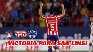 SAN LUIS VENCE A MONTERREY LIGA MX CUARTOS DE FINAL APERTURA 2023  EN ZONA FUT [upl. by Bonny]