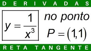 CÁLCULO 🔆 EQUAÇÃO da RETA TANGENTE a CURVA no PONTO DADO derivadas exercícios cálculo1 [upl. by Tilney69]