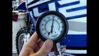 1998 YAMAHA YZ 250 COMPRESSION TEST [upl. by Mingche]