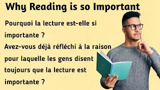 Pourquoi la lecture estelle si importante । Why Reading is so Important । Learn French [upl. by Nomzzaj]