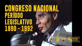 Agresiones a Diputados en el Congreso Nacional  Colección Ministerio de Defensa Nacional  1990 [upl. by Awra]