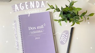 Agenda 2022 imprimible gratis ✨📓🗓 [upl. by Ahsenak]