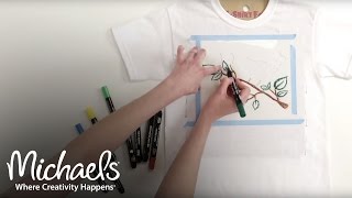 Fabric Markers and Paint Pens  DIY Apparel  Michaels [upl. by Dudley]