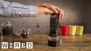 A Look at the Aerobie AeroPress CoffeemakerGadget LabWIRED [upl. by Atsira]