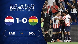 PARAGUAY vs BOLIVIA 10  RESUMEN  ELIMINATORIAS SUDAMERICANAS  FECHA 4 [upl. by Cecile]