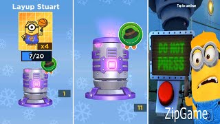 Despicable me Minion rush SPY GRU Claim PLATINUM CONTAINER TENDERFOOT CLASS Layup Stuart reward [upl. by Naihs]