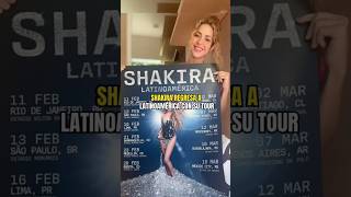 Shakira revela las fechas de su tour mundial en Latinoamérica ¿que países visitará [upl. by Tyrus154]