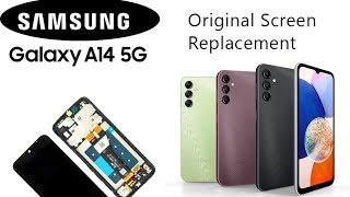 Samsung A14 A145 Original Screen Replacement Tutorial  Wymiana wyświetlacza [upl. by Irtak]