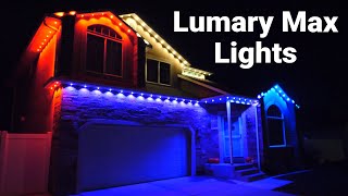 Installing amp Comparing Lumary Permanent Outdoor Lights Max [upl. by Aicil]